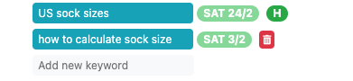 example of deleting a keyword