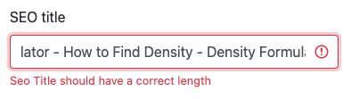 example of the SEO title being too long